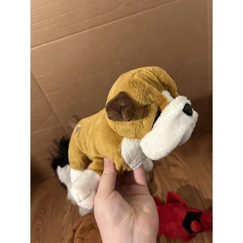 Webkinz Lot Cardinal, Sea Turtle , Bulldog, Brown Horse & Clydesdale NO CODES